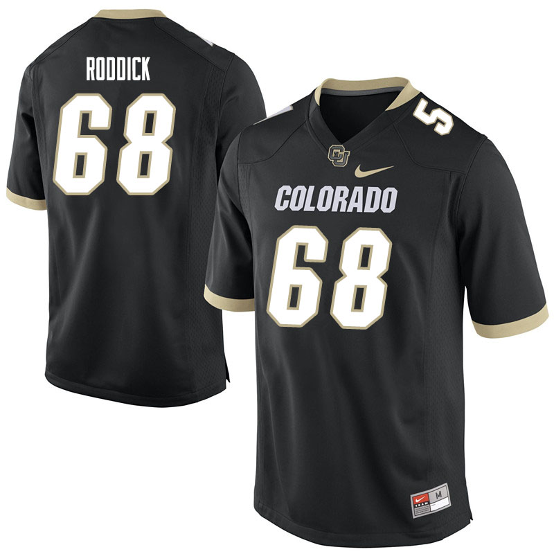 Men #68 Casey Roddick Colorado Buffaloes College Football Jerseys Sale-Black